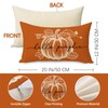 Fjfz Fall Hello Pumpkin Lumbar Decorative Throw Pillow Cover 12