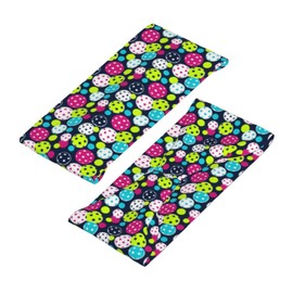 Pickleball Colorful Ball Sports Sweatband Head Bands for Women Men Sweat-Absorbing Headbands Suitable for Running Yoga Fitness Football Exercise