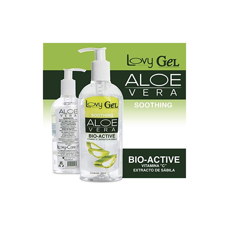 Lovy Care Gel Aloe Vera BIOACTIVE + Vitamina C Paquete