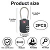 Ruayia TSA Suitcase Lock, 2 Pieces, Combination Locks, 3-Digit Security