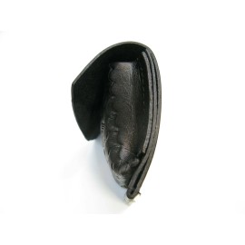 Boston Leather Glove or Mask Holder for Duty Belt - Basket Weave, Silver