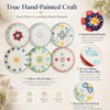 CINAIMPRESSION Hand Painted Ceramic Plates Set of 6, 6 Inch