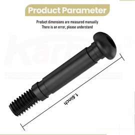 Karbay ASP2400D 2-Stage Snow Blower Shear Pin Set Compatible with EGO Snow Blower, use for 24 inch Self-Propelled 2-Stage Snow B-Lower with Peak Power - Helps Maintain Optimal Performance (10), Black