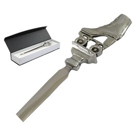 Cavagnini, Elegant Stainless Steel Pewter Letter Opener with Gift Box