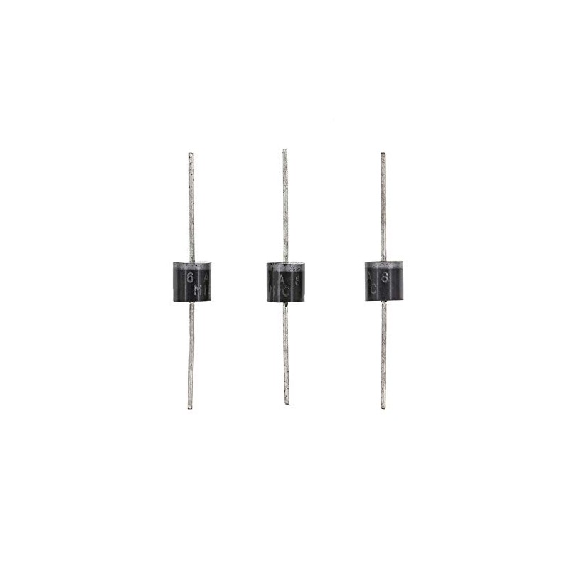 HUABAN 20pcs 6A8 Rectifier Diode 6A 800V R-6 6 Amp