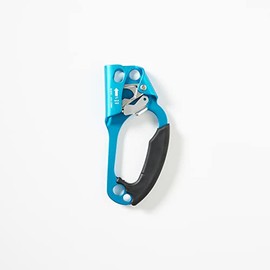 Escape Climbing Ascender | UIAA Rated Ascender | for Climbing | Left or Right Handed Ascender | for 8-12mm Ropes | (Right Handed - Blue)