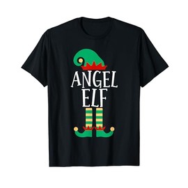 The Angel Elf Funny Family Matching Christmas Pajamas T-Shirt
