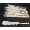 Classic Rock Candy Sticks, Sugar Rock Crystal Lollipops, Individually Wrapped