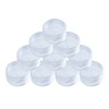 DFsucces Small Divided Round Case, Plastic Cream Case, Accessory Case,