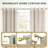 Curtain Rods for windows,1" Diameter Curtain Rod, 32-48" Standard Decorative