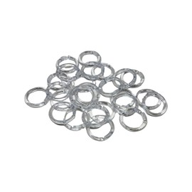 DMSE Wholesale Plastic Split Ring Curtains Roman Shades Valances (Clear, 25 Pack)
