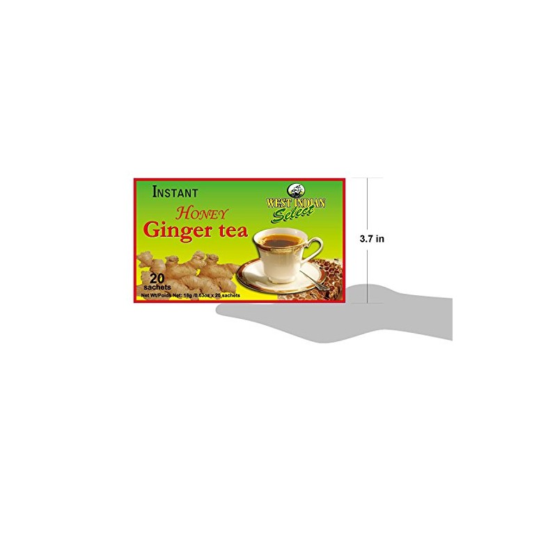 West Indian Select Honey Ginger Tea (20 Sachets) 18 G/0.63oz