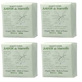 Savon de Marseille Olive 3.5 oz (100 g), Set of 4