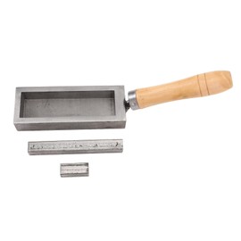 Silver Ingot Mold Bar Casting Mold 4 Inch Portable Jewelry Ingot Mold Oil Groove Gold Bar Cast Iron Ingot Mold for DIY