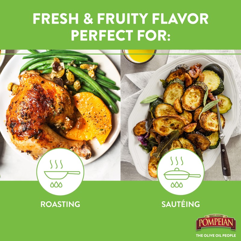 Pompeian Gourmet Selection Extra Virgin Olive Oil, First Cold Pressed,