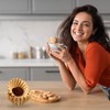 100 Pcs Coffee Filters Pre-punched for Percolator, Brown, 30 Cup
