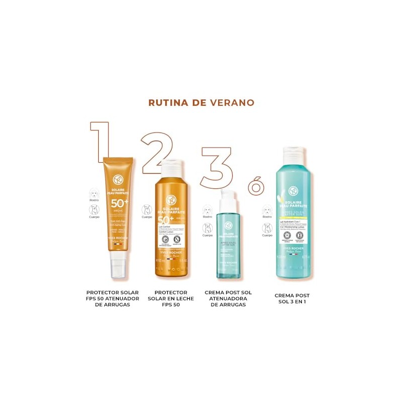 Yves Rocher, Protector Solar Facial FPS 50, Protección rayos UVA/UVB,