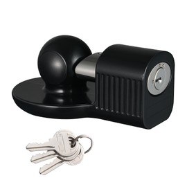 TOPSHINE Trailer Hitch Lock Anti-Theft, Fits 1-7/8", 2", and 2-5/16" Trailer Couplers (Black)