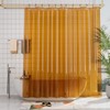 AmazerBath Shower Curtain Liner, 72x72 Transparent Orange Shower Liner, Lightweight