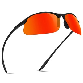 JULI Polarized Sports Sunglasses for Men Women Tr90 Unbreakable Frame for Running Fishing Baseball Driving MJ8002