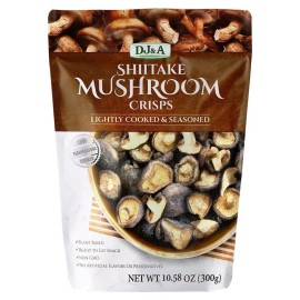 DJ&A DJ & A Shiitake Mushroom Crisps Lightly Cooked & Seasoned 10.58 Oz (300gr) Vegan