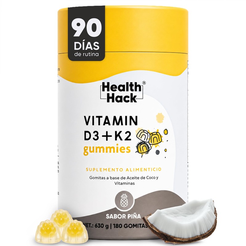 Vitamina D3 + K2 400 UI Aceite de Coco 180
