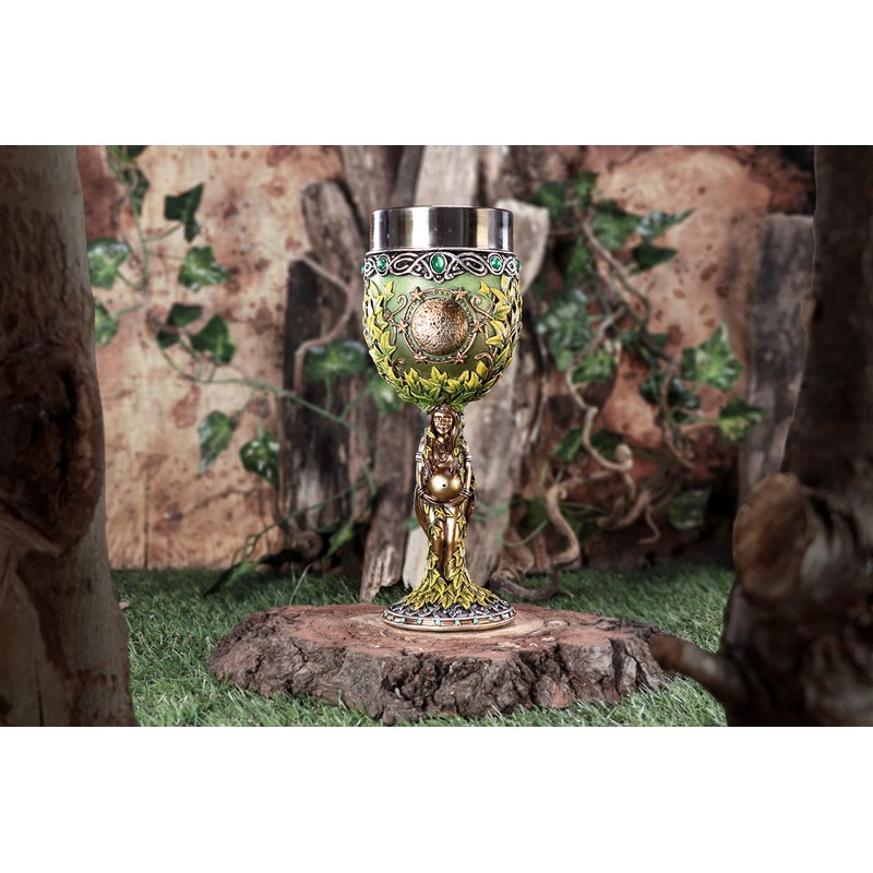 Nemesis Now Mother Goblet, Green, 20.8cm