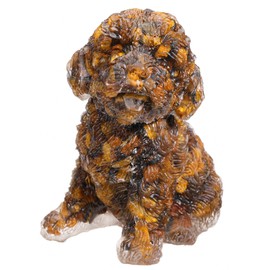 Jovivi Tiger Eye Crystal Dog Gifts for Women Dog Lovers,2.56" Resin Carved Gemstone Cute Puppy Dog Ornaments Animal Figurine Home Decor for Bedroom Desk Decoration