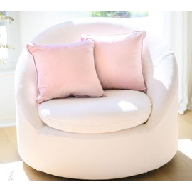 Monono Studios Set of 2 Pink Velvet Throw Pillow Covers 18 x 18 Inch