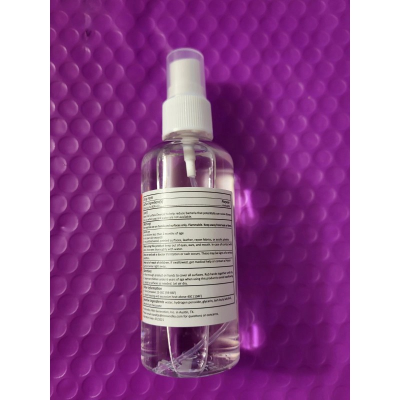 Tito's Hand Cleanser 100 ml Collectible Spraying Plastic Bottle Rare