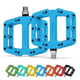 MZYRH MTB Bicycle Pedals Nylon 3 Bearing Composite 9/16 Mountain Bike Pedals High Strength Non-Slip Bicycle Pedals Surface for Road BMX MTB Fixie Bikesflat