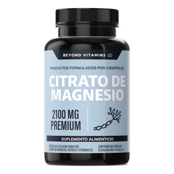 Citrato de Magnesio 2100mg con Acerola y Vitamina D3 -