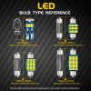 BMTxms 14pcs Interior LED Light Bulbs Map Dome For Nissan