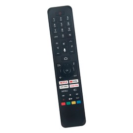 ALLIMITY RC45160 Ersatz Sprach Fernbedienung passend für Telefunken Finlux 55UA9000 55UA9300 65UA9000 XU50AJ600 D65V900M4CWH 65-FAE-9060 55-FAE-7360 43-FAE-9560 32-FFF-5670 55-FAE-9560 24-FHMF-5770