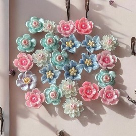 Colorful flower mix charms