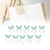 100 Pcs Shaped Paper Clips 2 Color Metal Material Light