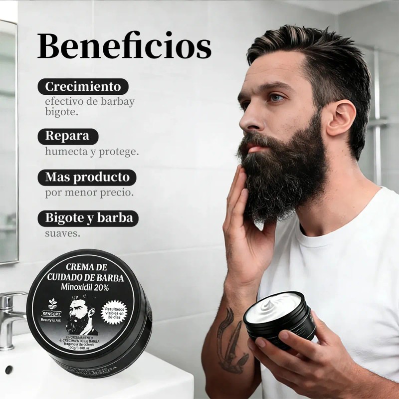 Bálsamo Ultra Potente Para Crecimiento De Barba Fina