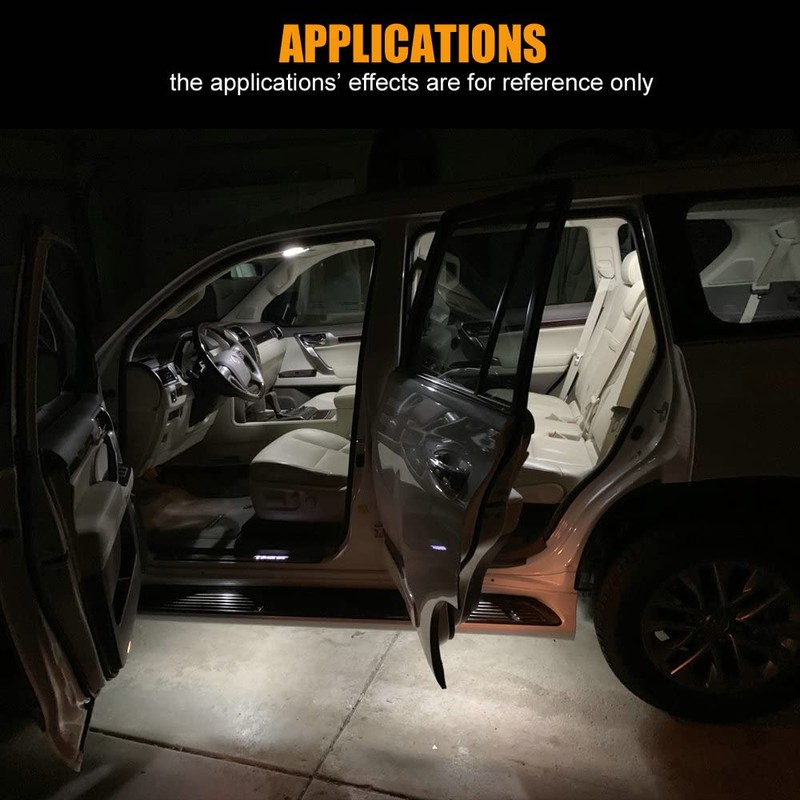 EBAIFUN 17-pc White LED Interior Light Kit Compatible with Lexus