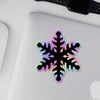 Holographic Decal Stickers of Snow Crystal 3 Premium Waterproof Vinyl