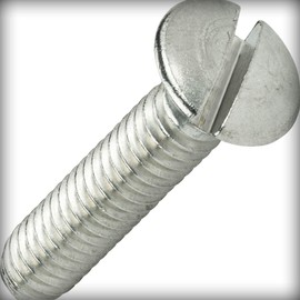 New Pack of 50 Pcs 12-24 x 3/4" inch Slotted Oval Head Hardware Stainless Steel Metal Machine Screws Kit 18-8 Set Warranity by Pr-Merchant