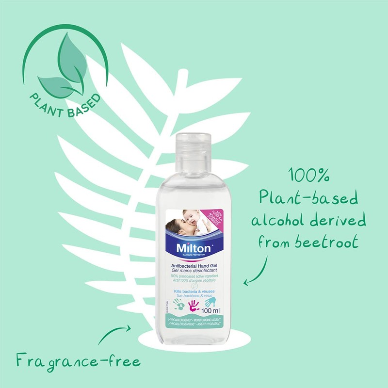 Milton Antibacterial Hand Gel 100ml – Ideal for use Before