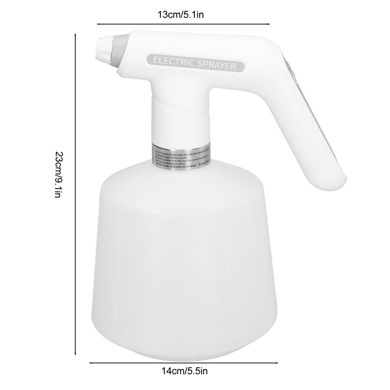 Electric Spray Bottle 2000mah USB Charging ABS and HDPE Rotating