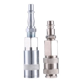 4Pcs Air Fitting Conversion Adapters Set,Euro & PCL 1/4 Inch BSP Male Converter Airline Hoses Quick Release