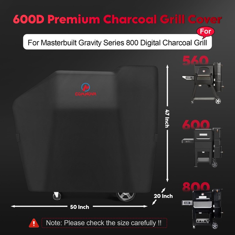 Comnova Grill Cover for Masterbuilt Gravity Series 800 Digital Charcoal