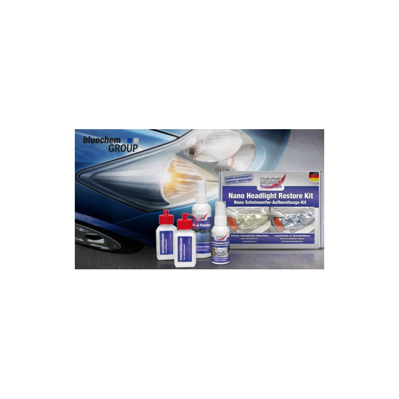 Bluechem Nano Headlight Restore Coating Kit Perfect Gloss high quality