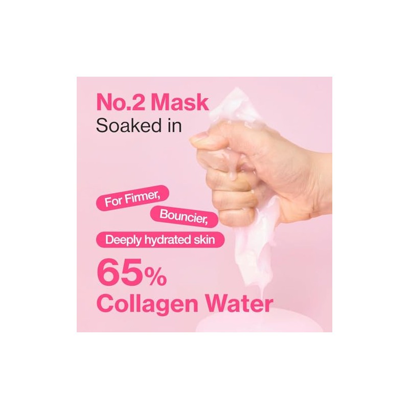 No.2 Rose PDRN Collagen Plumping Sheet Mask (10ea)