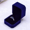 Velvet Finish Jewelry Box, Engagement Wedding Earrings Ring Pendant Display