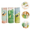 FELTECHELECTR Adorable Cartoon Print Tissue Tubes Refillable Car Tissue Cylinders