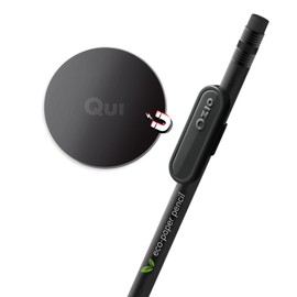 Ozio Magnetic Pen Holder, Refrigerator Pen Holder, Pencil Holder Clip with Magnet, Desk Gadgets, Office Accessories (Total Black)