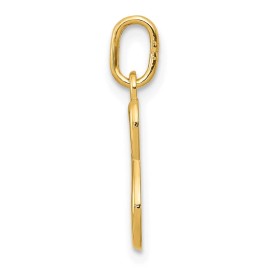 GlittersandGold 14k Yellow Gold Letter S Initial Charm Bracelet Necklace